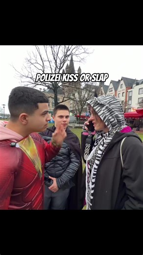 Polizei Kiss or Slap Prank at Karneval