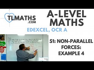 A-Level Maths: S1-29 Non-Parallel Forces: Example 4