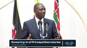 President William Ruto's Full speech during the Swearing-in of Principal Secretaries Salome Muhia-Beacco (Correctional Services) and Anne Wang'ombe (Performance & Delivery Services), State House, Nairobi. | Samson N - Hustler