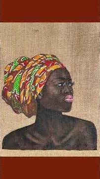 Pourquoi l'Afrique me fascine tant? Pour l'élégance des africaines, dont j'aime peindre le portrait.