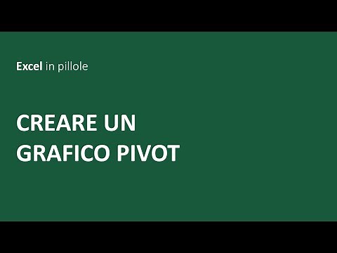 EXCEL - Creare un grafico pivot | Create a PivotChart