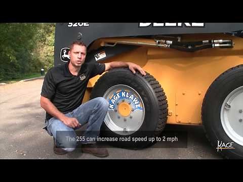 Snow Tires for Skid Steers - KAGE KLAWZ vs Standard Skid Steer Tires