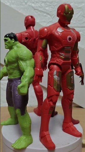 avengers superhero spider-Man ironman hulk toys rotating video #shorts