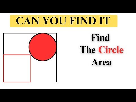 Find "AREA" of The Circle l Olympiad Geometry Challenge