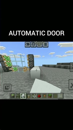 Minecraft Automatic Door 🚪⚡Build This EASY Redstone Door NOW! #shorts #minecraft #redstone #gaming