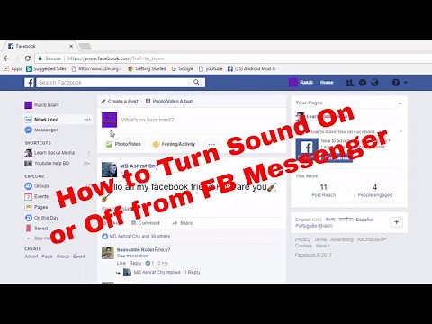 How to Turn Sound On and Off on Facebook Messenger FB Tips 62