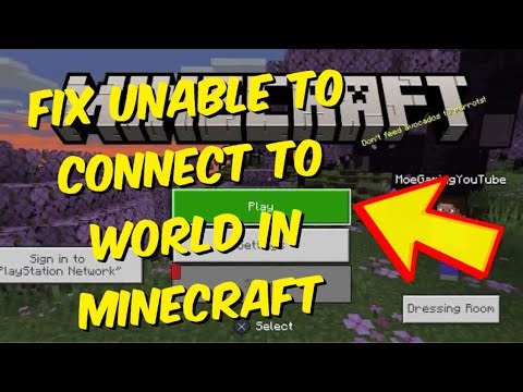 How To Fix Unable to Connect To World in Minecraft On PS5 / PS4