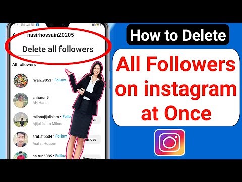 How to Delete all followers on instagram at Once (2023) | How to Delete followers on instagram