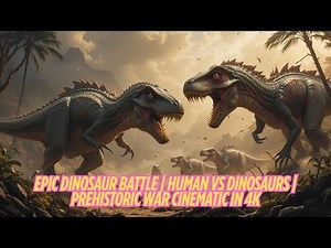 Epic Dinosaur Battle | Humans vs Dinosaurs | Prehistoric War Cinematic in 4K