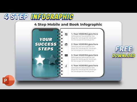 88.PowerPoint Tutorial Mobile Notebook Infographic Presentation | #mobile, #notebook, #design