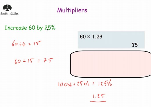 Multipliers Video – Corbettmaths