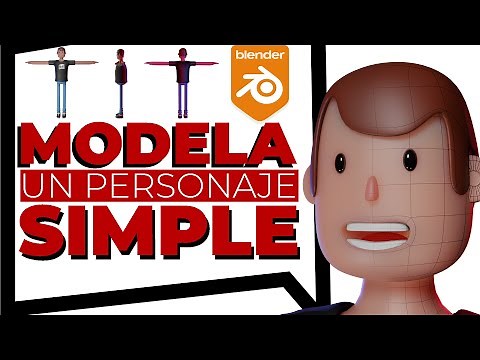 MODELA un personaje SIMPLE - TUTORIAL BLENDER