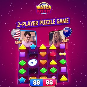 Match 3 Competition in real time against friends and the best players in the world! | Match Masters