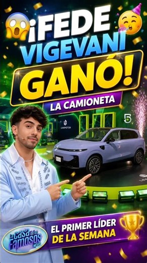 😱❤️ FEDE VIGEVANI GANA AUTO EN LA CASA DE LOS FAMOSOS MÉXICO 2026 #fedevigevani #lacasadelosfamosos