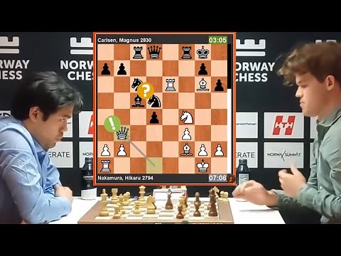 🎦 Magnus Carlsen vs Hikaru Nakamura || Norway Chess 2024 #hikarunakamura #magnuscarlsen