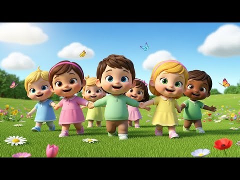 Walking Walking Nursery Rhyme 👣 | Action Songs for Kids | Learn Movements & Fun