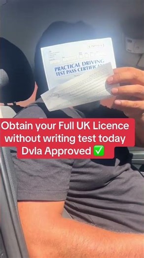 Uk Full licence and the passed certificates