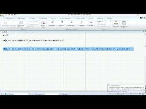 IF anidado en una misma línea en MATHCAD