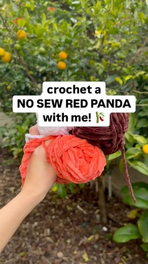 crochet a red panda with me!! 🎋 what should I crochet next?? this pattern is NO SEW and also includes how to crochet a raccoon! pattern: @aqcrochets (no sew raccoon and red panda) #crochet #crochettutorial #amigurumi | AQCrochets