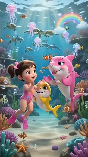 🦈 Bebé Tiburón | Canción Infantil Completa | Mamá Tiburón, Papá Tiburón | Baila y Canta Bajo el Mar