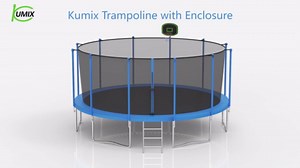 SKYUP Tranpoline 1500LBS 16 15 14 12 FT Tranpoline for 7-10 Kids and Adults, Windproof Outdoor Tranpoline with Enclosure Net, Basketball Hoop, Easy to Install & Last Long - ASTM Approved