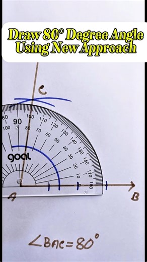 Draw 80° Degree Angle Draw