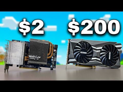 Playing Minecraft on a $2 vs $200 GPU!