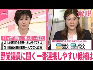 【解説】野党議員100人に聞く自民党総裁選 一番連携しやすい候補は 独自取材