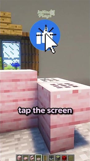 How to make a PINK SOFA the right way! #minecraft #shorts