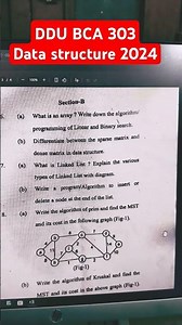 #bca #exam #paperexam #ddu #paper #previousyearquestions #preperation