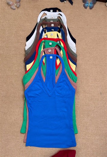 These tank tops are such great basics—you can wear them with jeans or layer them as an undershirt.#tanktop #vest #tanktops #racerbacktop #womenstop