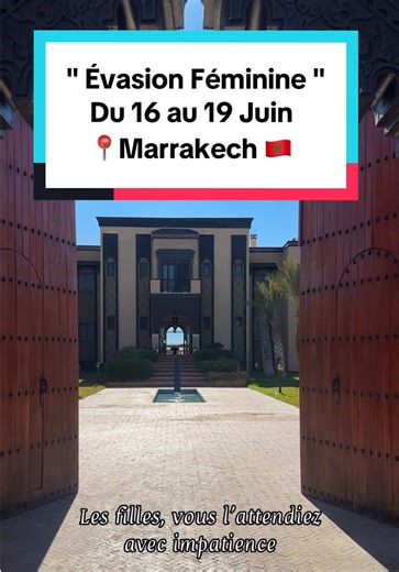 ✨ 4 jours de rêve à Marrakech – 100% femmes ! Une vraie Évasion Féminine ✨ Plonge dans un univers authentique et marocain, où détente, bien-être et sororité se rencontrent. 💖 🌴 Au programme : - Baignade & soleil : piscine immense pour te relaxer et profiter du soleil de Marrakech. - Soirée magique dans le désert d’Agafay sous les étoiles avec animations musicale. - Découverte de la Medina & street food : immersion gourmande dans la gastronomie marocaine. - Journée dans un Palais avec accès ill