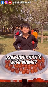 1.8M views · 43K reactions | Salman Khan Ki Wife Ka Naam 藍 Answers Of These Kids Are Hilarious 藍 Funny GK Question Challenge For Gulab Jamun #gkchallenge #questionanswer #funnyvideo | Sahil Khan NT | Facebook