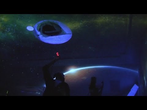 AMAZING INVISIBLE UV blacklight mural time lapse