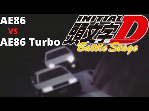 Initial D Battle Stage AE86 vs AE86 Turbo HD (CC)