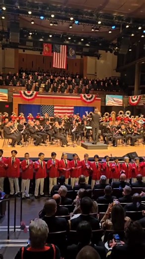 U.S. Navy Band on Instagram: "The U.S. Navy Band celebrates the Navy and Marine Corps 250th birthday at the flagship “Victory at Sea” concert at Temple University’s Performing Arts Center. Special guests included the “Commandant’s Own” Drum and Bugle Corps (@usmcdrumcorps), The Mendelssohn Choir, the Philadelphia Boys Chorus, @mspattilabelle, @justinguarini, and @robriggle. #usnavy #navy250 #navyband #philadelphia"