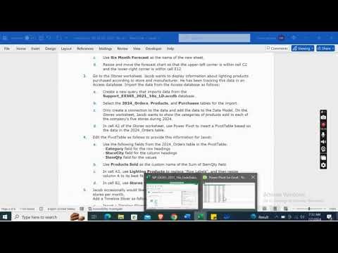 New Perspectives Excel 2019 | Module 10: SAM Project 1a Lighting Designs #newperspectives