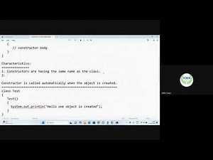 Live Webinar Constructors in Java Programming