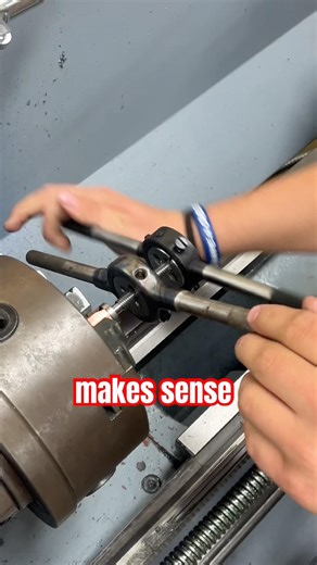 How Did End Up Here? 😂#lathe #thread #machining #machinist #machining #work #job #school #turning