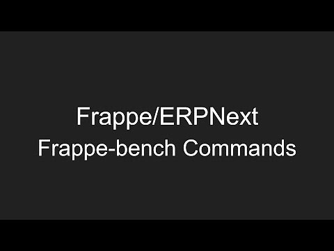 Installation || Bench Commands