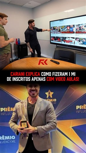 CARIANI explica como FIZERAM 1MI de INSCRITOS apenas com VÍDEO AULA! #renatocariani #youtube #ensino
