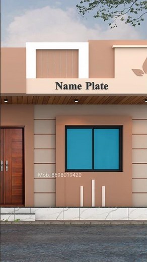 best single house front elevation design l one floor house low cost modern design l home design😍😍