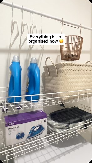 Keep your laundry space clean, tidy and organised with our Adjustable Telescopic Shelving Units, $49 🧺 🫧 #KmartAus #KmartFinds | Kmart Australia