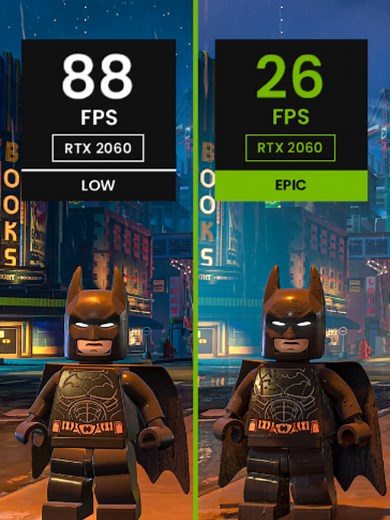 LEGO Batman: Legacy of the Dark Knight vs RTX 2060 – Graphics & Performance Test! Running LEGO Batman: Legacy of the Dark Knight at 1080p on RTX 2060 with DLSS Quality enabled and Frame Generation off, comparing presets from low to epic. Test Setup: • Ryzen 7 5700X • RTX 2060 6GB • 16GB DDR4 3200MHz • B550M Aorus Elite Like & follow for more RTX 2060 benchmarks. #rtx2060 #legobatman #gaming #vídeogame #pcgaming