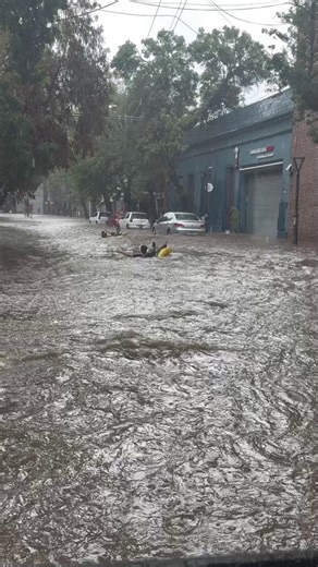 🌧️😱 Tormenta histórica en Mendoza… y ellos lo tomaron con humor Mientras el viento, la lluvia y el granizo arrasaban autos y desbordaban canales, dos jóvenes fueron filmados divirtiéndose en plena inundación. 🎥 “Salimos de comer y nos encontramos con eso, està todo muy complicado”, contó el músico Alejandro de Omega quien registró las imágenes ¿Vos te animarías a tomártelo así? 👇 #Mendoza #Tormenta #Inundaciones #Viral #ClimaExtremo #Noticias | Diario Huarpe