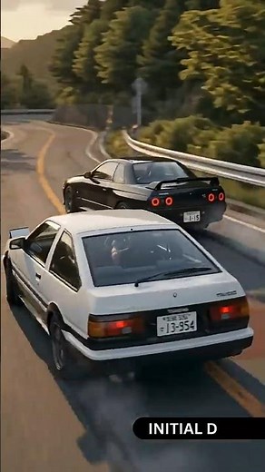 Initial D | Nissan Skyline GT-R R32 | AE86 | Part 2 #initiald #jdm #ae86 #drift #jdmcars