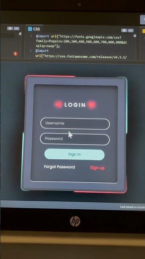Build a Modern Login Form Using Only CSS — Responsive + Animated (Beginner) #css