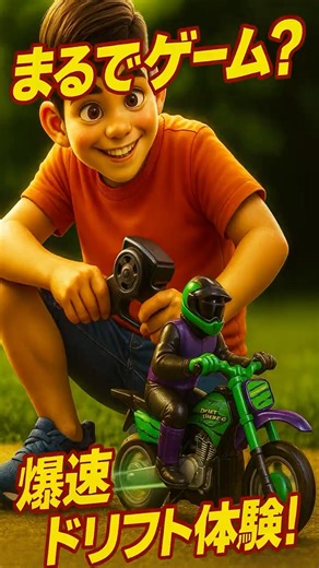 RCバイクの爆速ドリフト！ゲームを超えたリアルな体験