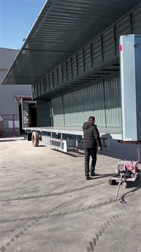 Hydraulic Side Open Trailer 🚛 | Easy & Fast Loading System #shorts