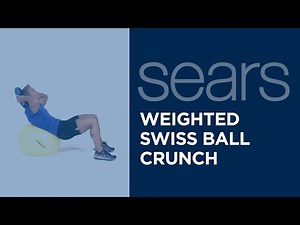 Weighted Swiss Ball Crunch